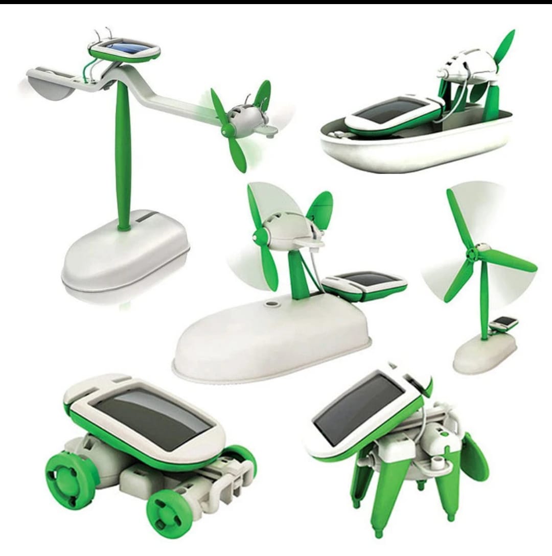 New 6 In 1 Solar Robot Kit, Solar Toy Student Learning Machine, Kids Toy Of Science And Technology New 6 In 1 Solar Robot Kit, Solar Toy Student Learning Machine, Kids Toy Of Science And Technology